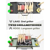 Opvouwbare Houtskoolbarbecue Zwart (39x27 cm) - 34% Korting!