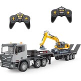 RC Semi Truck met Graafmachine 1:24 - 9 Kanaals Functies + 34% Korting