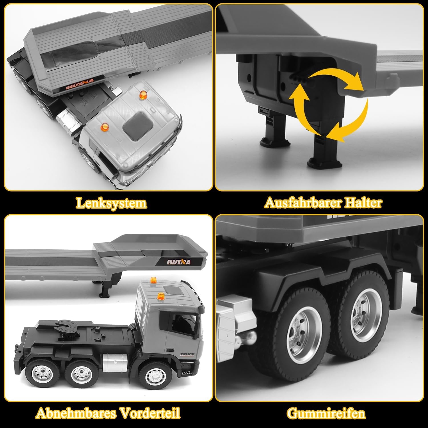 RC Semi Truck met Graafmachine 1:24 - 9 Kanaals Functies + 34% Korting