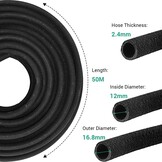 Soaker Slangset Zwart - 50m Druppelslang met Korting
