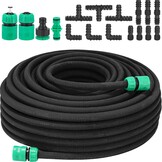 Soaker slangset Zwart 50m met 34% Korting - Efficiënte Tuinirrigatie