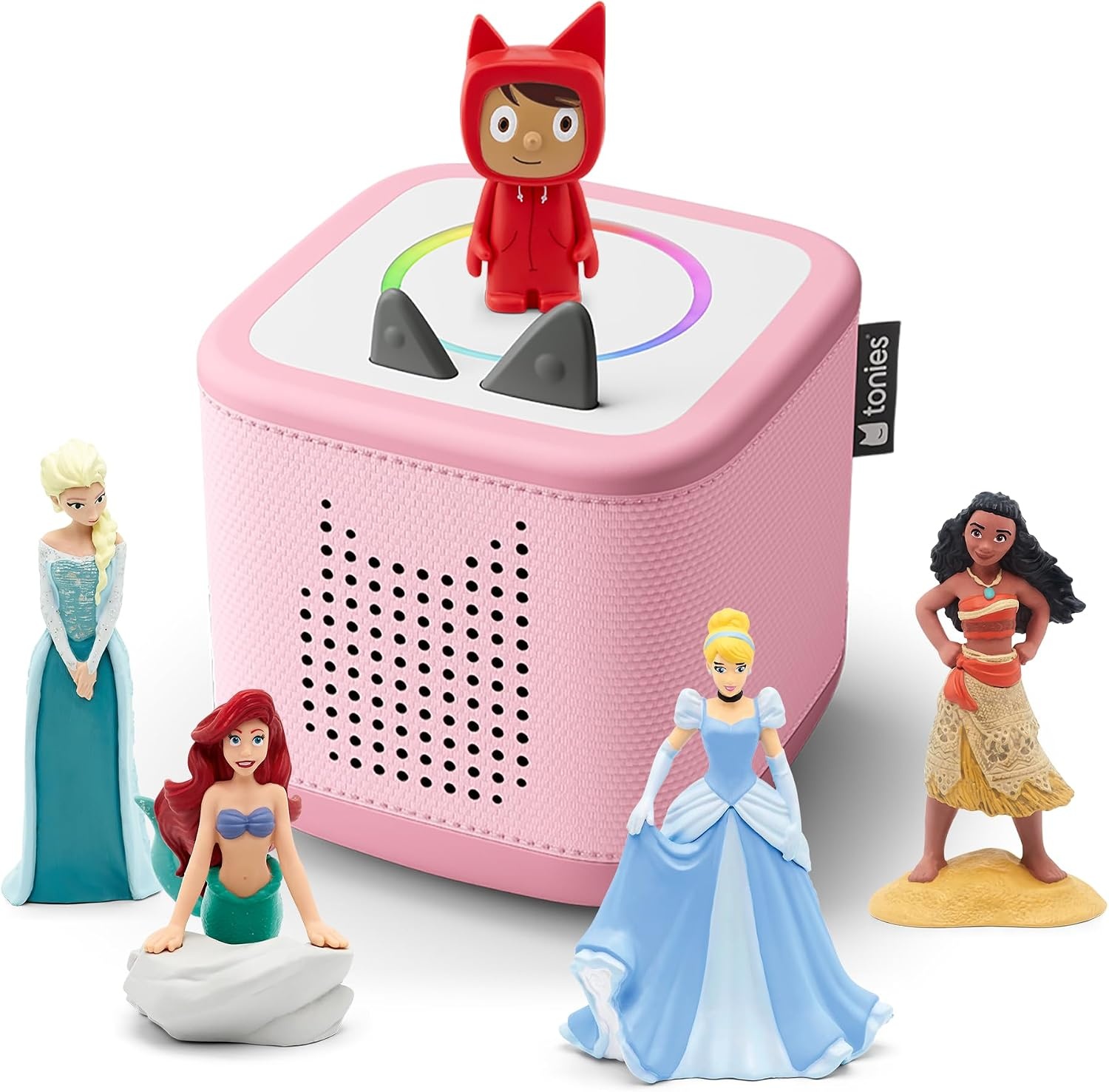 Toniebox Verhaaldoos met Disney Figuren (Vaiana, Elsa, Ariel, Assepoester) - Roze - 30% Korting