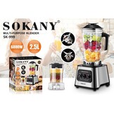 SOKANY SK-999 Blender & Koffiemolen 2.5L - 6000W - 15 Snelheden (34% Korting)