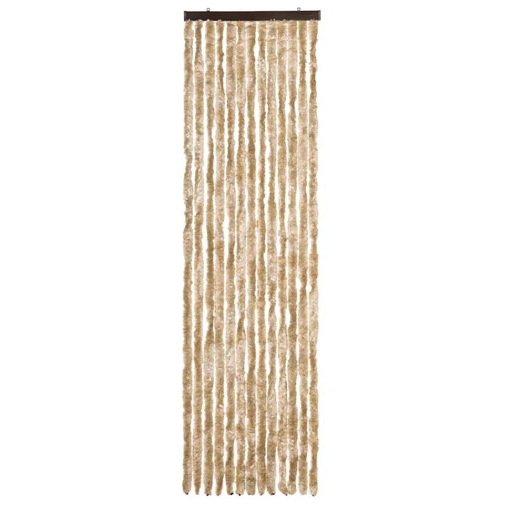 VidaXL Vliegengordijn 56x200 cm Beige - Houd Insecten Buiten - 28% Korting