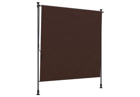 vidaXL Rolgordijn Bruin 100x270cm - Buiten - 51% Korting