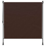 VidaXL Buiten Rolgordijn Bruin 100x270cm - 34% Korting
