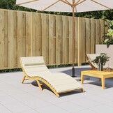 Ligbedkussen Crème 180x60cm Oxford Stof - 45% Korting