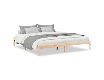 Massief Grenen Houten Bedframe Extra Lang 180x210 cm - 35% Korting