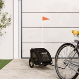 VidaXL Hondenfietstrailer Oxford Stof & IJzer Zwart 34% Korting