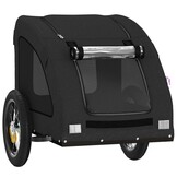 VidaXL Hondenfietstrailer Oxford Stof & IJzer Zwart 34% Korting