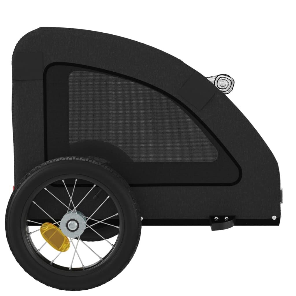 VidaXL Hondenfietstrailer Oxford Stof & IJzer Zwart 34% Korting