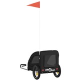 VidaXL Hondenfietstrailer Oxford Stof & IJzer Zwart 34% Korting