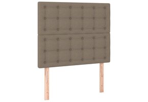 Hoofdbord Taupe Stof 90x5x118/128 cm - 40% Korting
