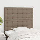 Hoofdbord Taupe Stof Verstelbaar 90x5x118/128 cm - 34% Korting