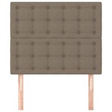 Hoofdbord Taupe Stof Verstelbaar 90x5x118/128 cm - 34% Korting