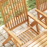 VidaXL Tuinstoelen (2x) Inklapbaar Massief Acaciahout Bruin - 35% Korting