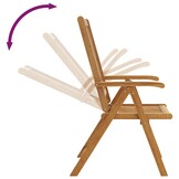 VidaXL Tuinstoelen (2x) Inklapbaar Massief Acaciahout Bruin - 35% Korting