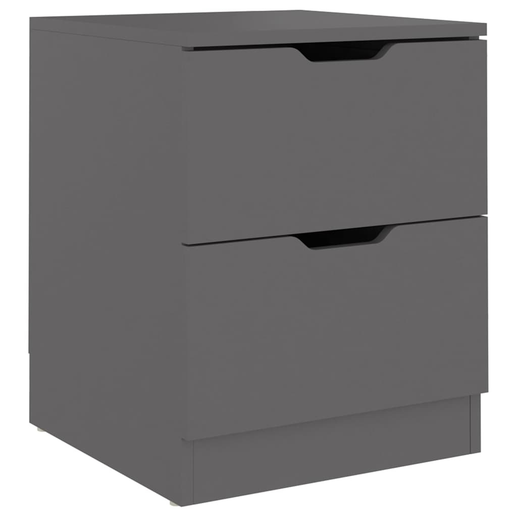 Nachtkastje 40x40x50 cm Bewerkt Hout Grijs - 34% Korting