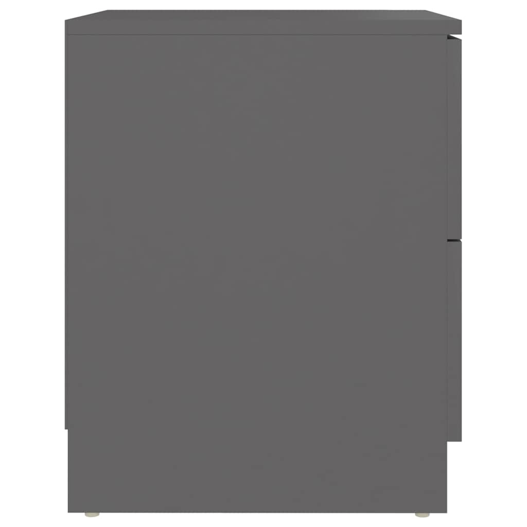 Nachtkastje 40x40x50 cm Bewerkt Hout Grijs - 34% Korting