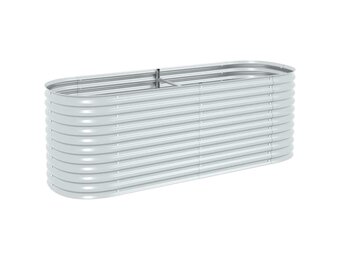 Verhoogde Plantenbak 240x80x81cm Verzinkt Staal - 35% Korting