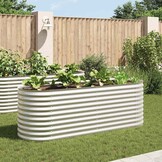 Verhoogde Plantenbak 240x80x81cm Verzinkt Staal - 35% Korting