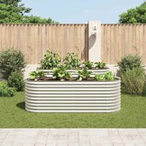 Verhoogde Plantenbak 240x80x81cm Verzinkt Staal - 35% Korting