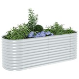 Verhoogde Plantenbak 240x80x81cm Verzinkt Staal - 35% Korting