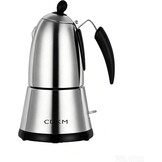 Elektrische Mokka Kan 340 ml - Mat Zilver - 34% Korting