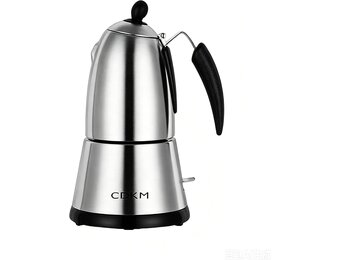 Elektrische Mokka Kan 340 ml - Mat Zilver - 34% Korting