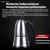 Elektrische Mokka Kan 340 ml - Mat Zilver - 34% Korting