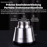 Elektrische Mokka Kan 340 ml - Mat Zilver - 34% Korting