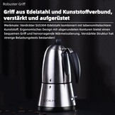 Elektrische Mokka Kan 340 ml - Mat Zilver - 34% Korting