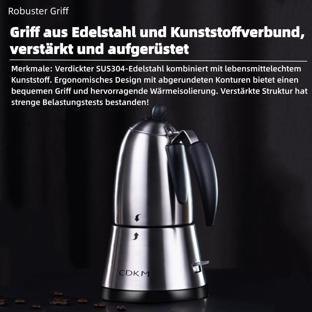 Elektrische Mokka Kan 340 ml - Mat Zilver - 34% Korting