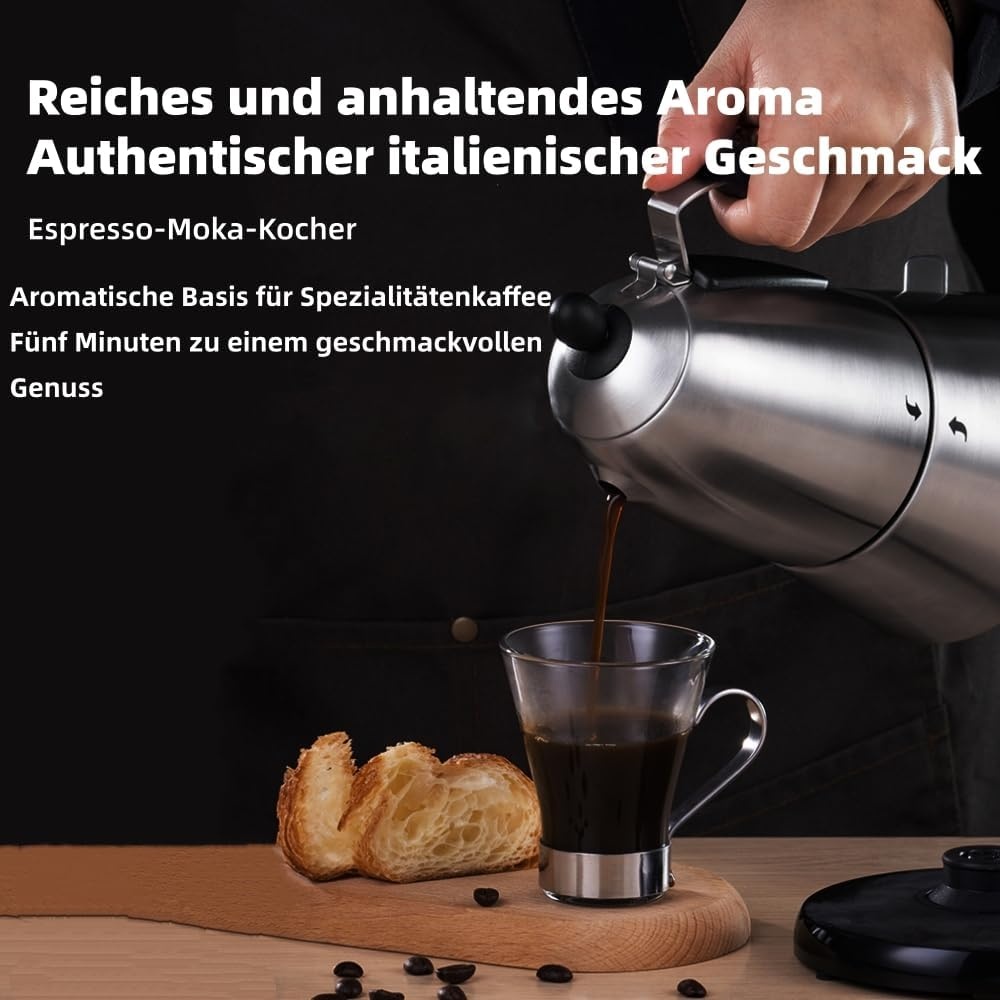 Elektrische Mokka Kan 340 ml - Mat Zilver - 34% Korting