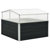 VidaXL Tuinkas 100x100x77 cm Gegalvaniseerd Staal Antraciet - 34% Korting