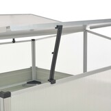 VidaXL Tuinkas 100x100x77 cm Gegalvaniseerd Staal Antraciet - 34% Korting