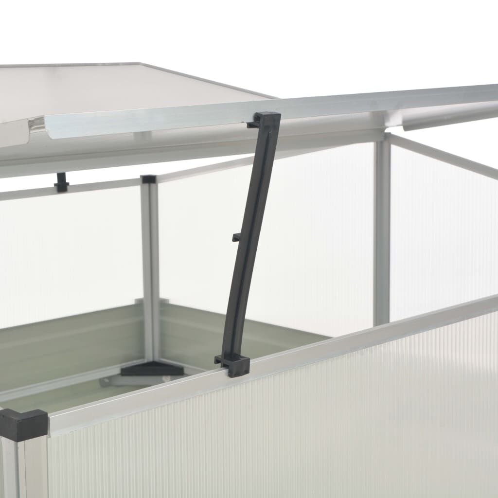VidaXL Tuinkas 100x100x77 cm Gegalvaniseerd Staal Antraciet - 34% Korting