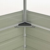VidaXL Tuinkas 100x100x77 cm Gegalvaniseerd Staal Antraciet - 34% Korting