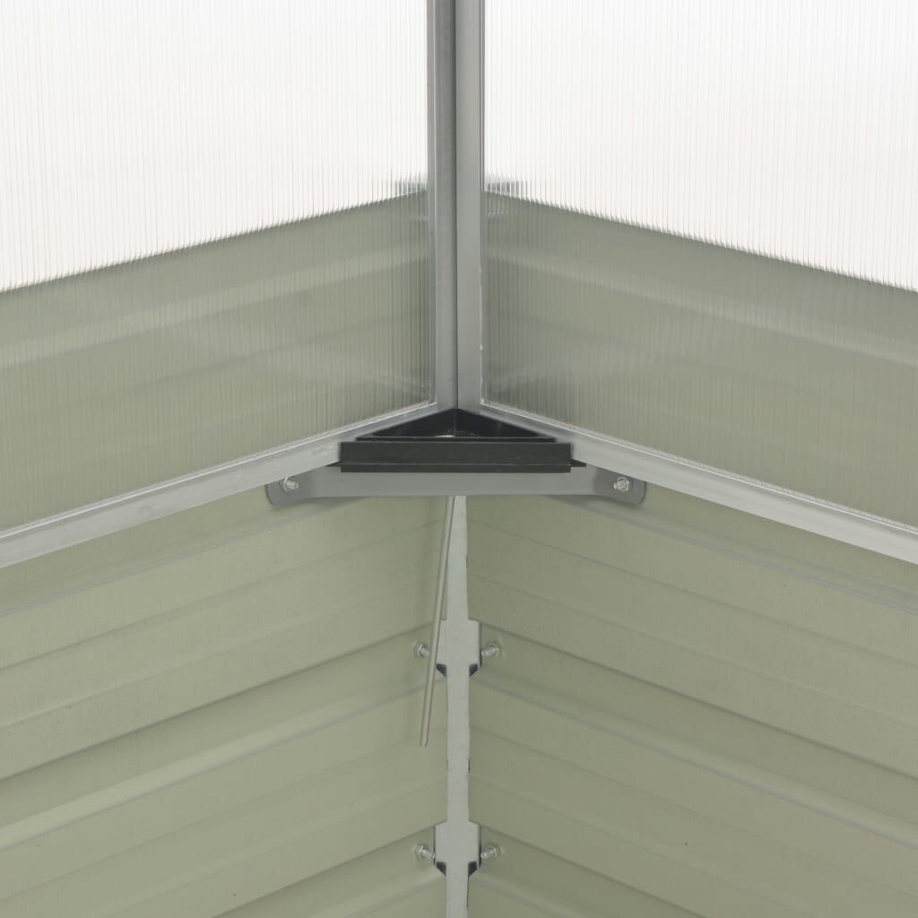 VidaXL Tuinkas 100x100x77 cm Gegalvaniseerd Staal Antraciet - 34% Korting