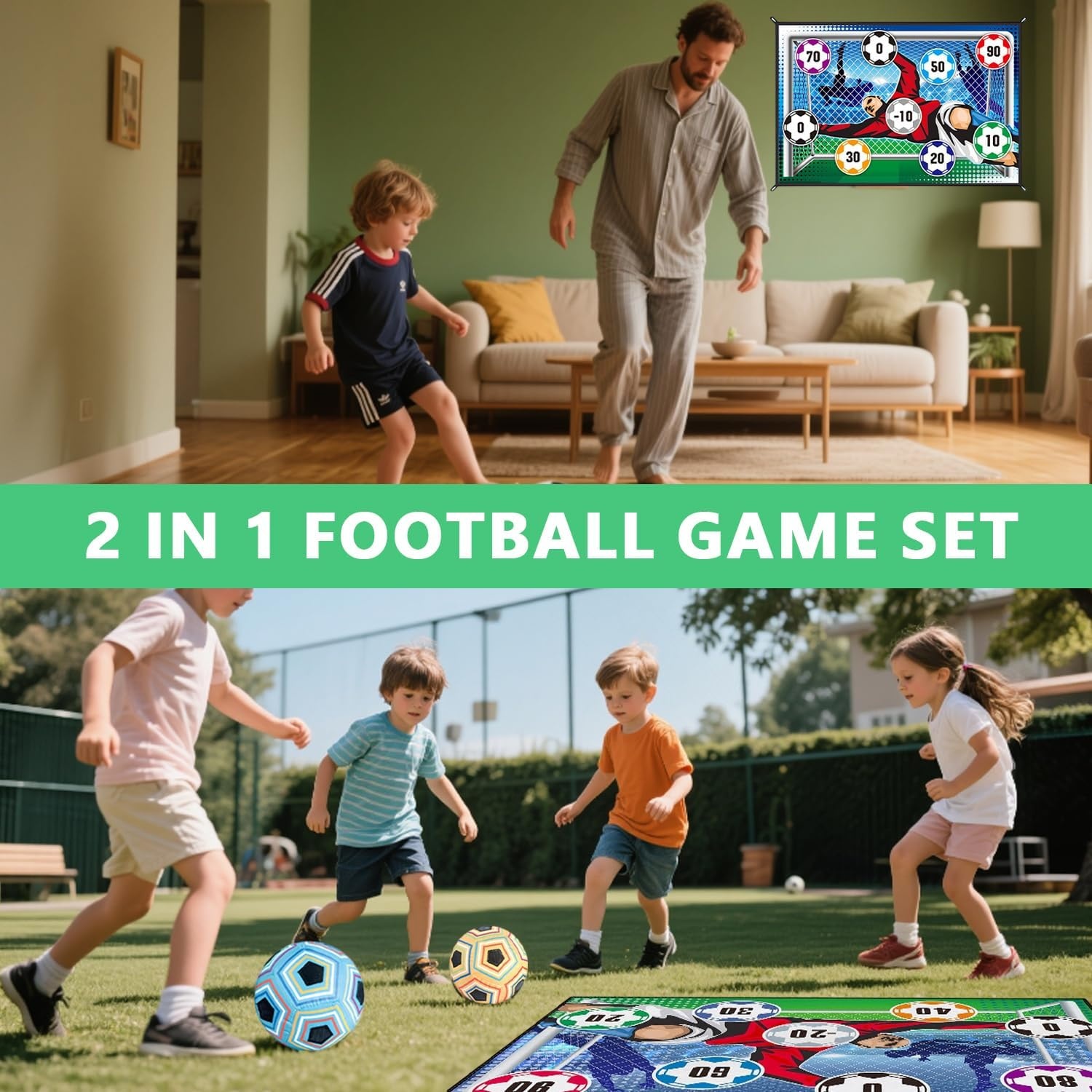 Elektronische Voetbalmat met 2 Ballen - 28% Korting