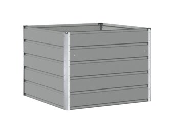 Plantenbak Staal Lichtgrijs 100x100x75cm - 34% Korting