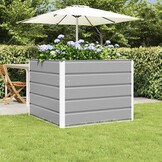 Plantenbak Staal Lichtgrijs 100x100x75cm - 34% Korting