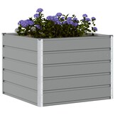 Plantenbak Staal Lichtgrijs 100x100x75cm - 34% Korting