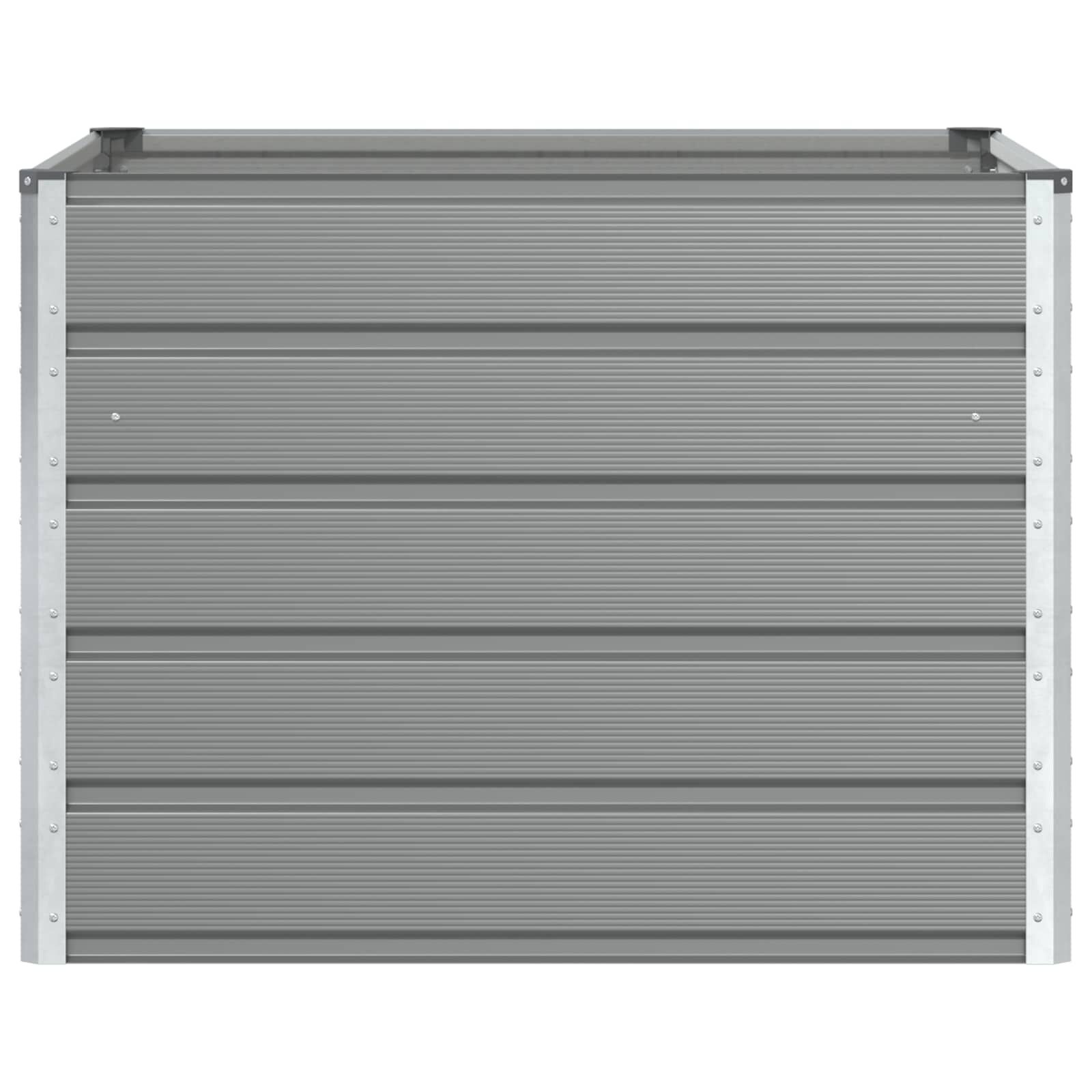 Plantenbak Staal Lichtgrijs 100x100x75cm - 34% Korting