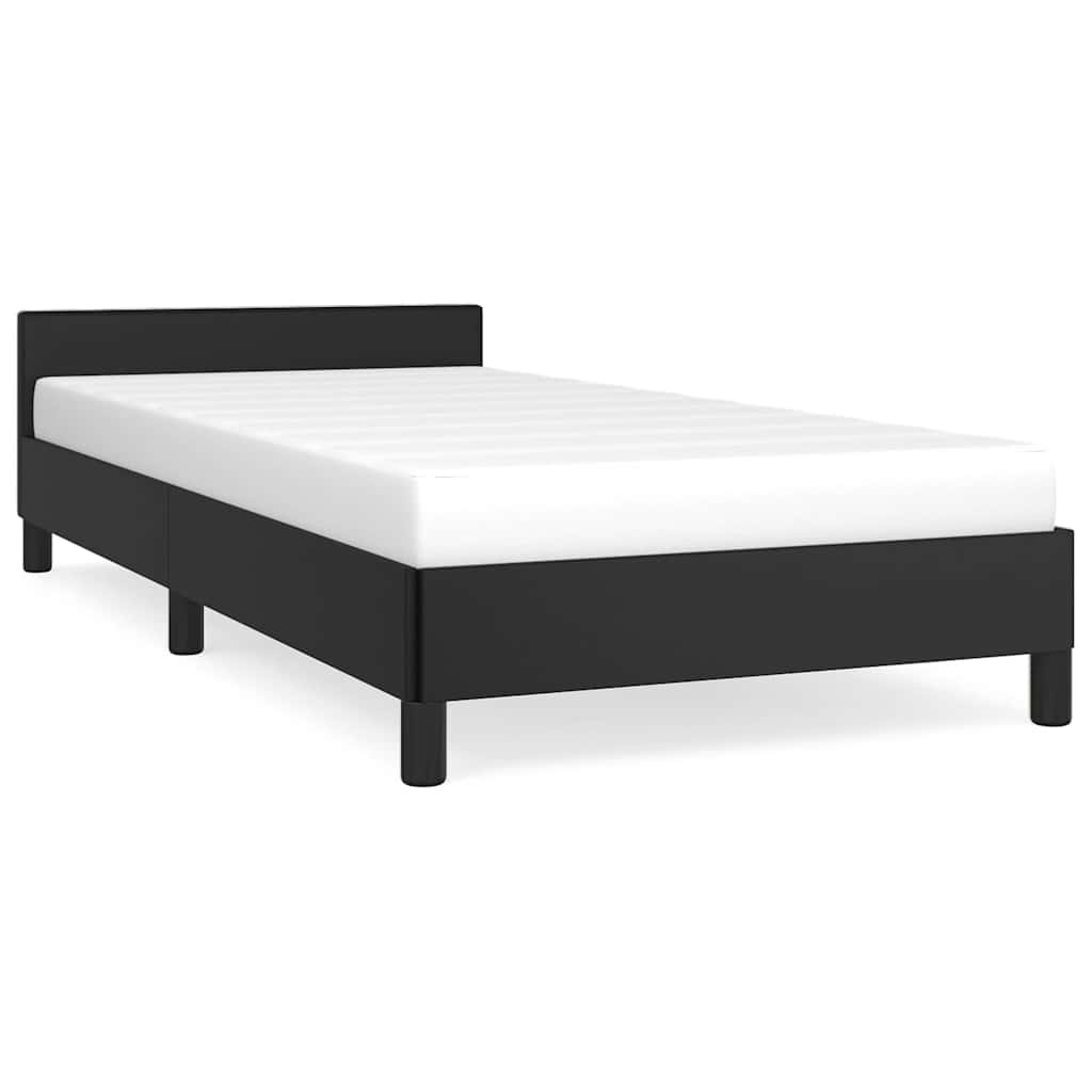 Zwart Bedframe met Hoofdeinde 80x200 cm - 34% Korting