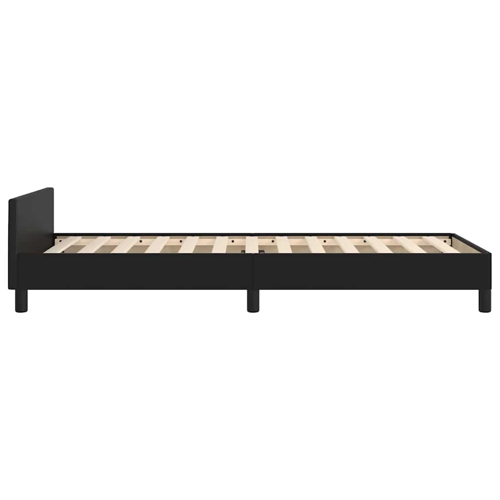 Zwart Bedframe met Hoofdeinde 80x200 cm - 34% Korting