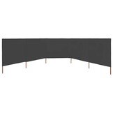 VidaXL Windscherm 5-panelen 600x160 cm Antraciet - 54% Korting