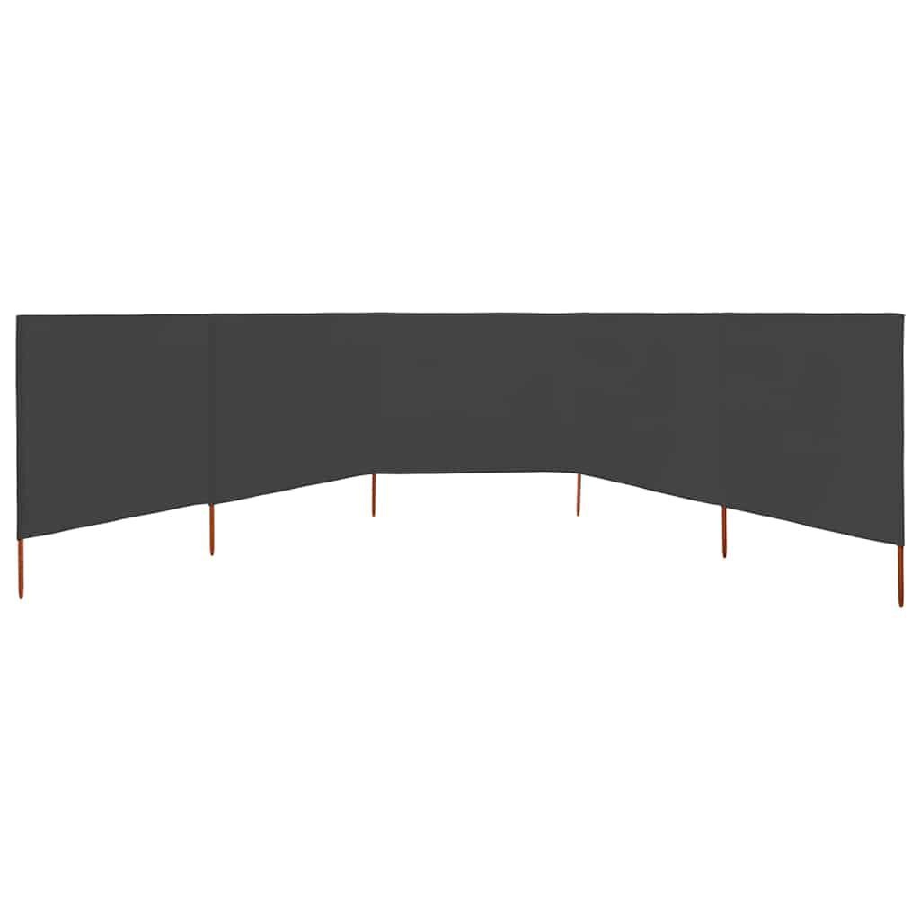 VidaXL Windscherm 5-panelen 600x160 cm Antraciet - 54% Korting