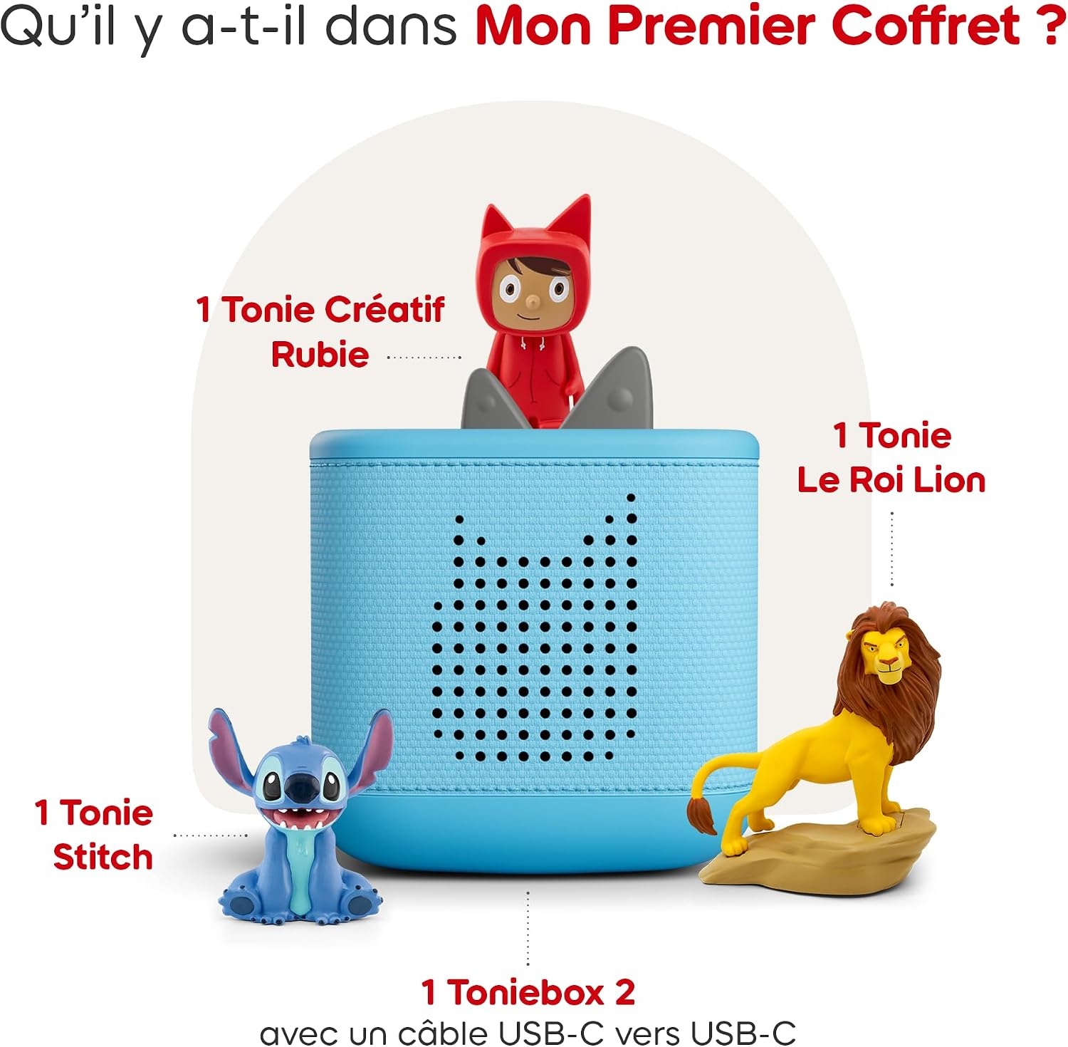 Toniebox 2 Stuks met Lion King & Lilo & Stitch Blauw - 34% Korting