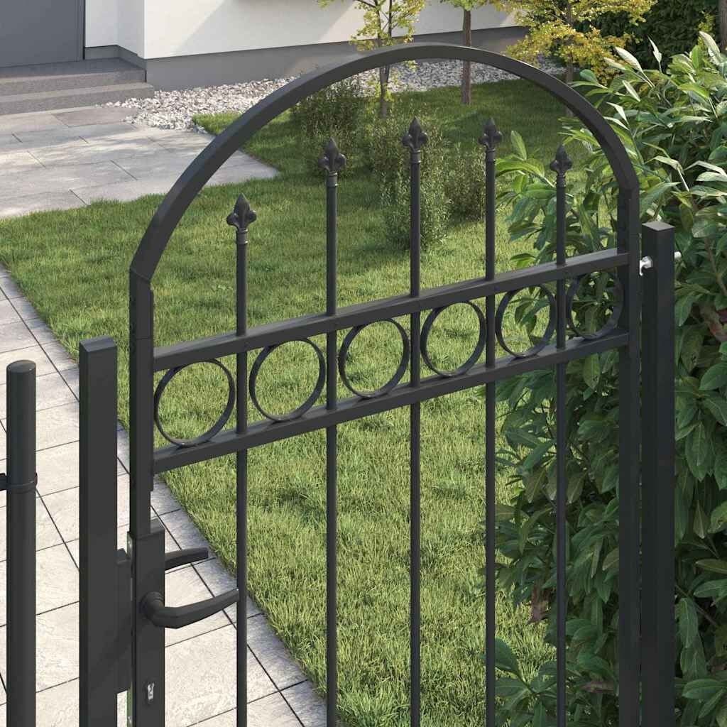 vidaXL Hekpoort Grijs 89 x 200 cm Staal - 35% Korting